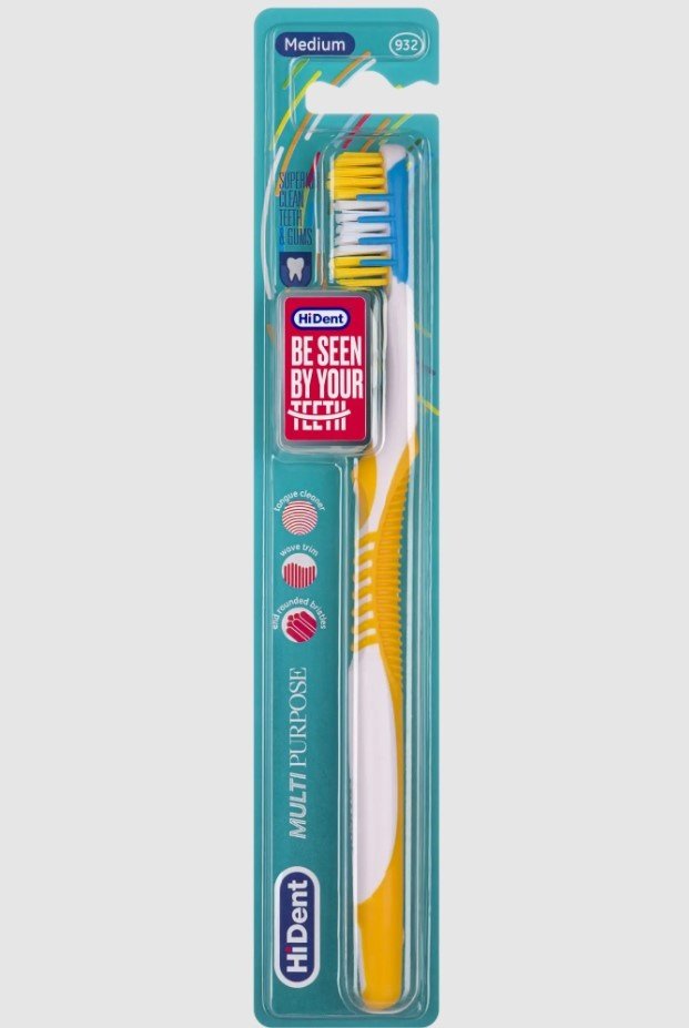 Hi Dent Multi Purpose зубная щетка средняя 1 шт купить,NaN