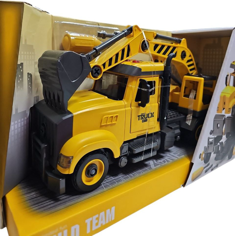 Спецтехника ASSEMBLY Экскаватор HW22128235, пластик, желтый купить,NaN