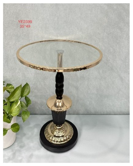 Журнальный столик ZETA YE2399, 35x35x49 см, черный купить,NaN