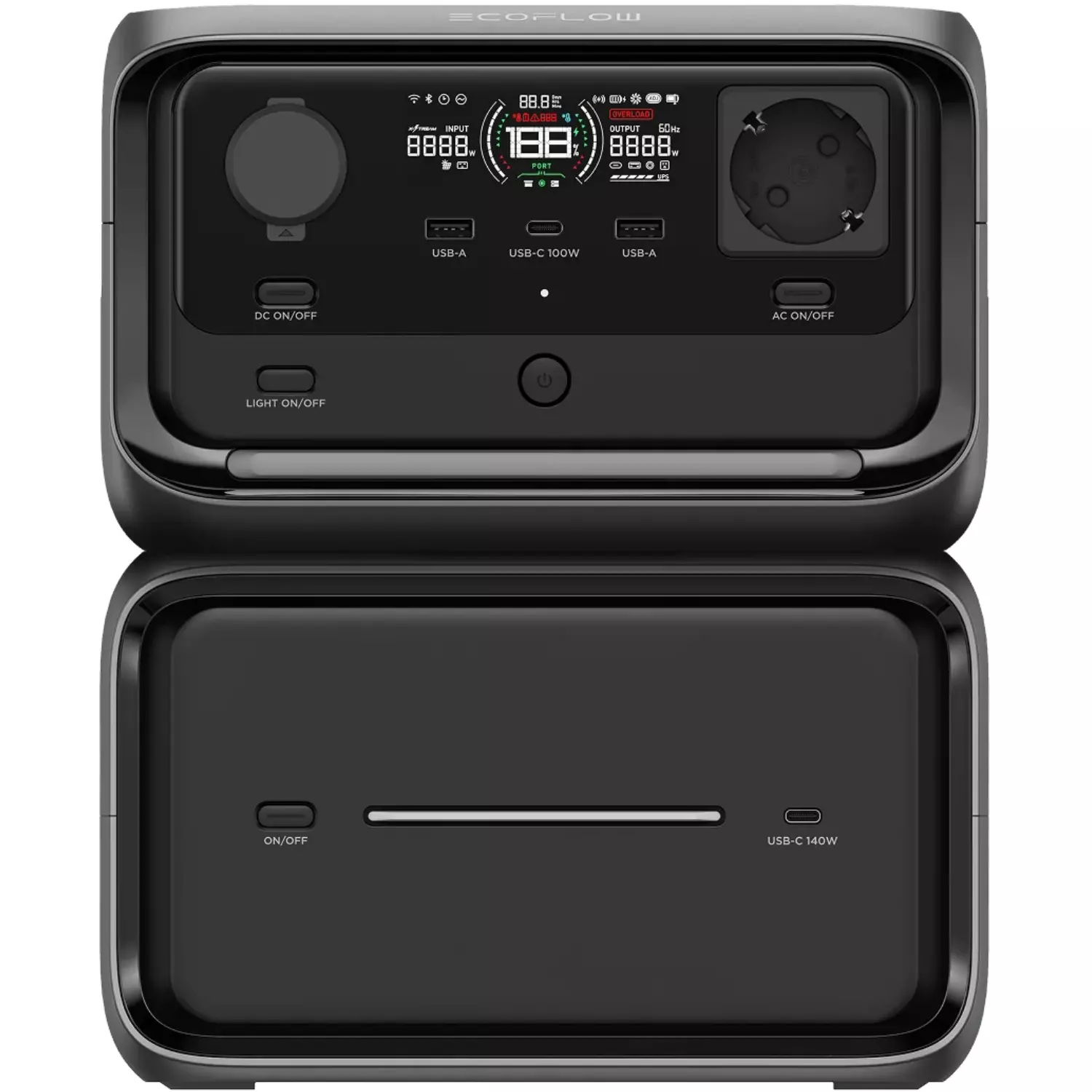 Портативная зарядная станция EcoFlow RIVER 3 Max Plus EU 858W/h Black