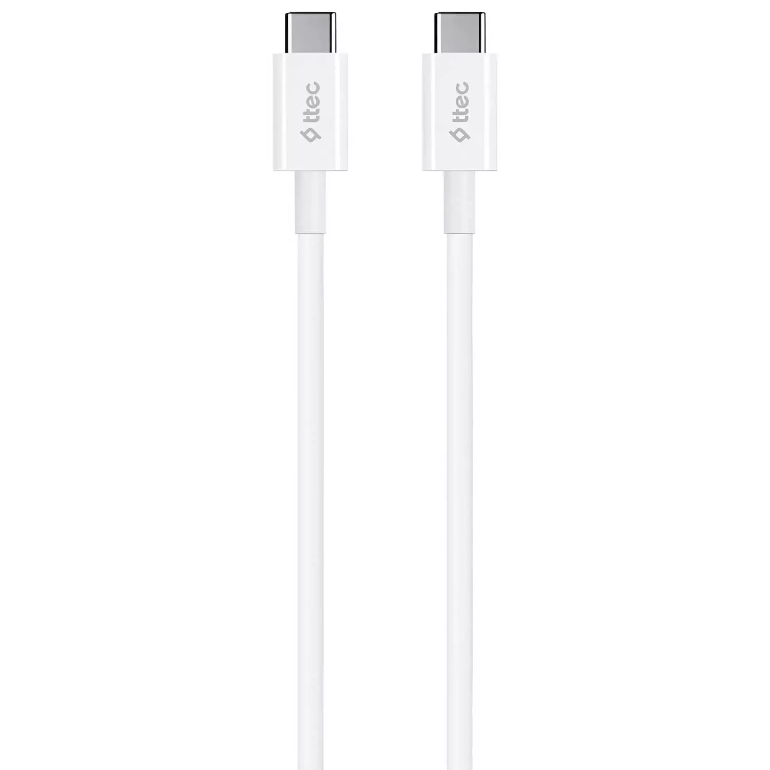 Кабель для телефона TTEC USB-C - USB-C 60W PD/QC Fast Charging/Data Cable 120 cm White купить,3490