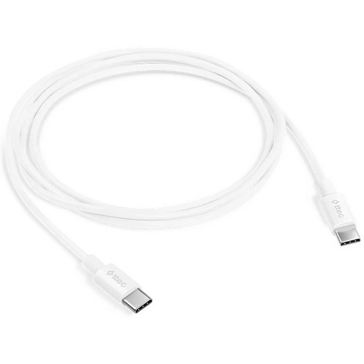 Кабель для телефона TTEC USB-C - USB-C 60W PD/QC Fast Charging/Data Cable 120 cm White