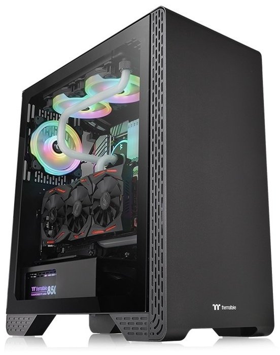 Корпус Thermaltake S300 TG CA-1P5-00M1WN-00 черный купить,NaN