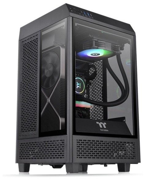 Корпус Thermaltake The Tower 100 CA-1R3-00S1WN-00 черный
