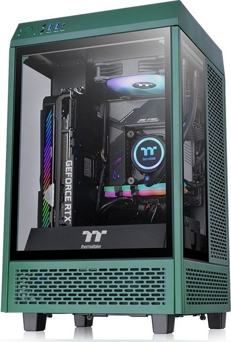 Корпус Thermaltake The Tower 100 CA-1R3-00SCWN-00 зеленый