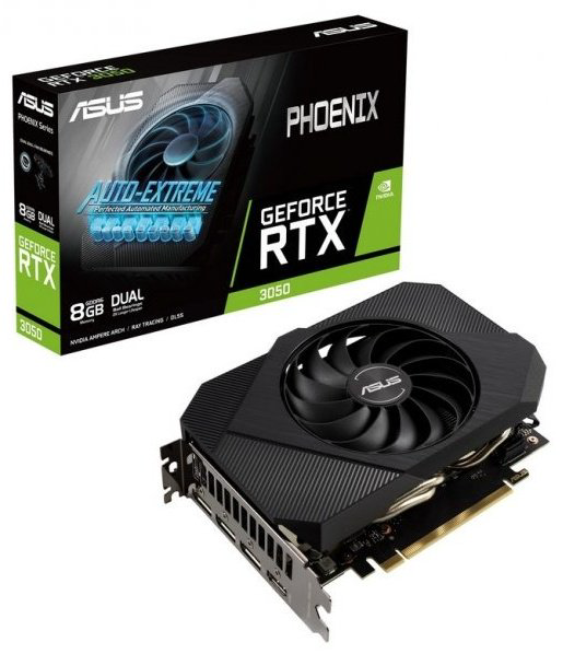 Видеокарта ASUS Phoenix GeForce RTX 3050 PH-RTX3050-8G 8 ГБ купить,NaN