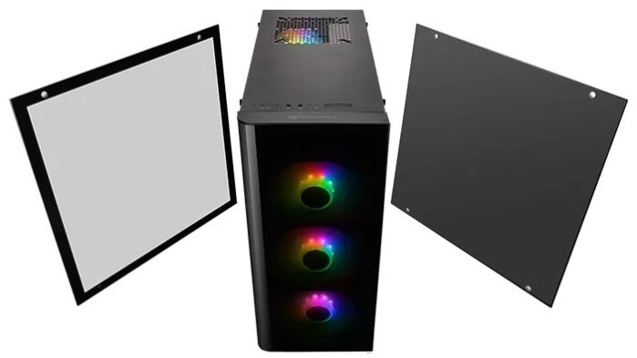 Корпус Thermaltake View 21 TG RGB Plus CA-1I3-00M1WN-05 черный купить,61990