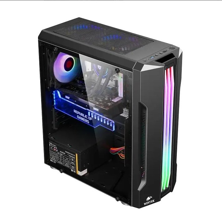 Корпус Wintek Flame D525-B TG черный купить,24990