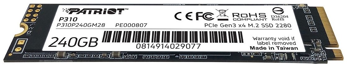SSD Patriot P310P240GM28 240 Гб купить,NaN