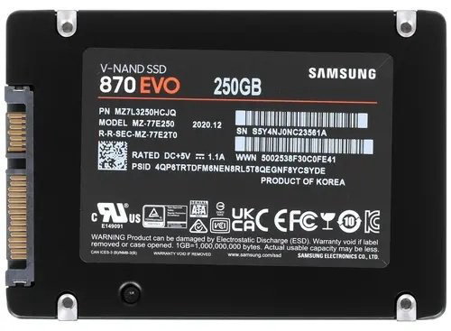 SSD Samsung 870 EVO MZ-77E250BW 250 ГБ купить,NaN
