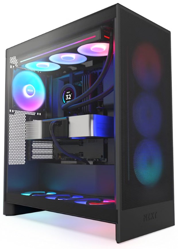 Корпус NZXT H7 Flow RGB CM-H72FB-R1 черный купить,NaN