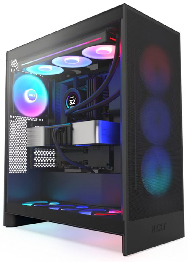 Корпус NZXT H7 Flow RGB CM-H72FB-R1 черный купить,NaN