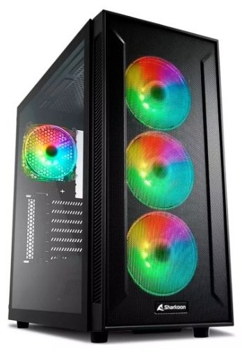 Корпус Sharkoon TG6M RGB черный купить,44264