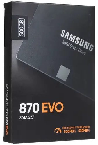 SSD Samsung 870 EVO MZ-77E500BW 500 ГБ купить,NaN