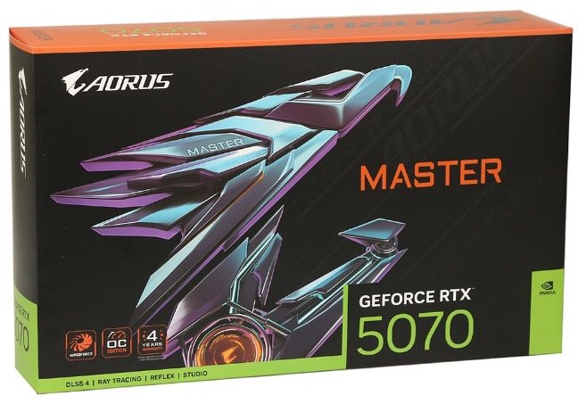 Видеокарта GIGABYTE RTX 5070 Aorus Master/GV-N5070AORUS M-12GD 12 Гб