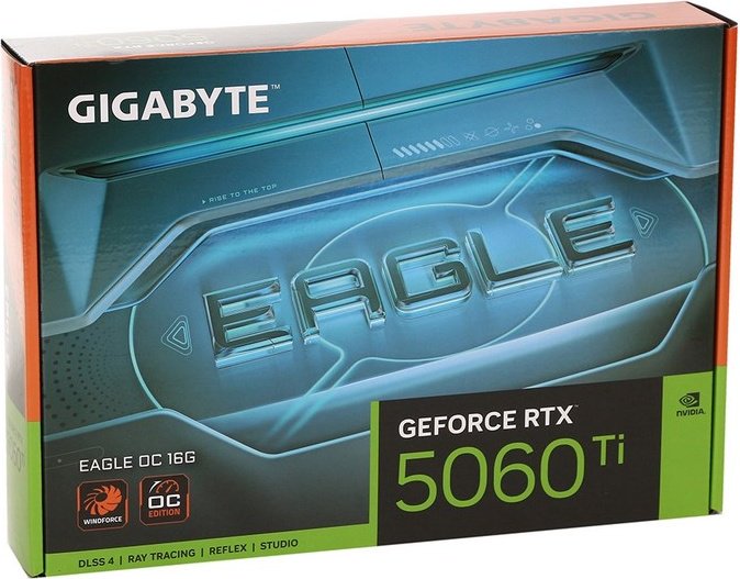 Видеокарта GIGABYTE RTX 5060 Ti Eagle OC Ice GV-N506TEAGLE OC-16GD 16 Гб купить,NaN