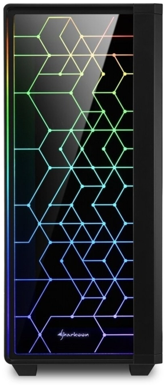 Корпус Sharkoon RGB LIT 100 черный купить,43490