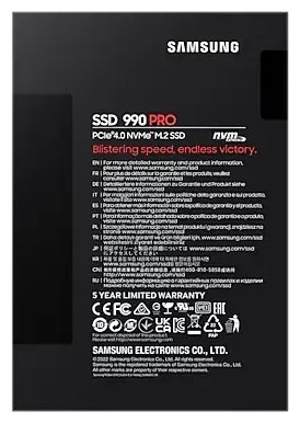 SSD Samsung 990 Pro MZ-V9P1T0B 1000 ГБ