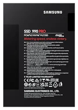 SSD Samsung 990 Pro MZ-V9P1T0B 1000 ГБ купить,NaN