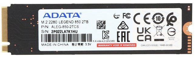 SSD ADATA ALEG-850-2TCS 2000 Гб купить,NaN