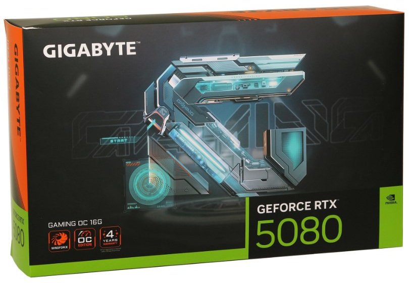 Видеокарта GIGABYTE RTX 5080 Gaming OC 16 Гб купить,NaN