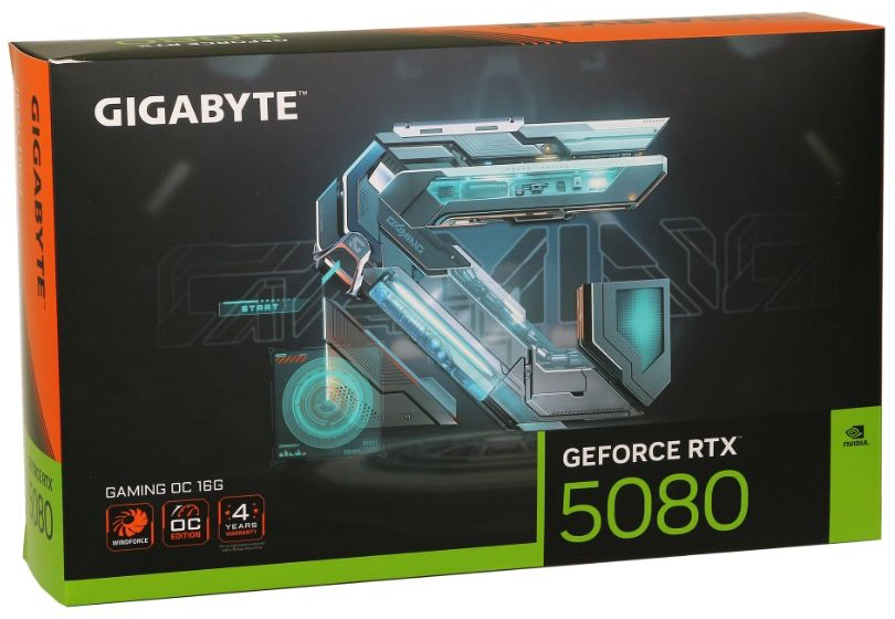 Видеокарта GIGABYTE RTX 5080 Gaming OC 16 Гб купить,NaN