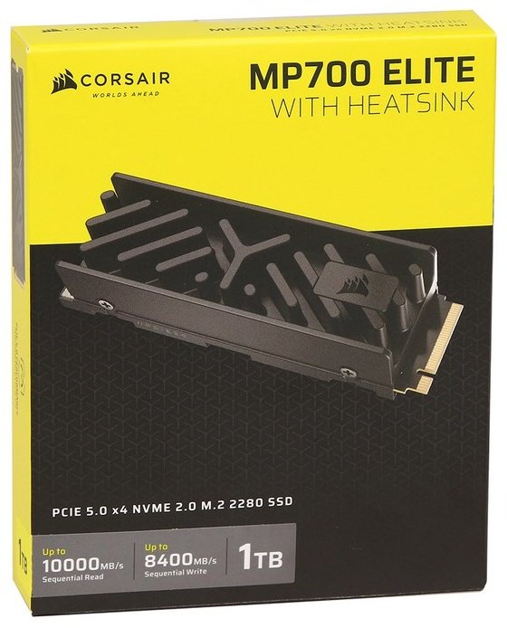 SSD Corsair MP700 Elite with Heatsink/CSSD-F1000GBMP700EHS 1000 Гб