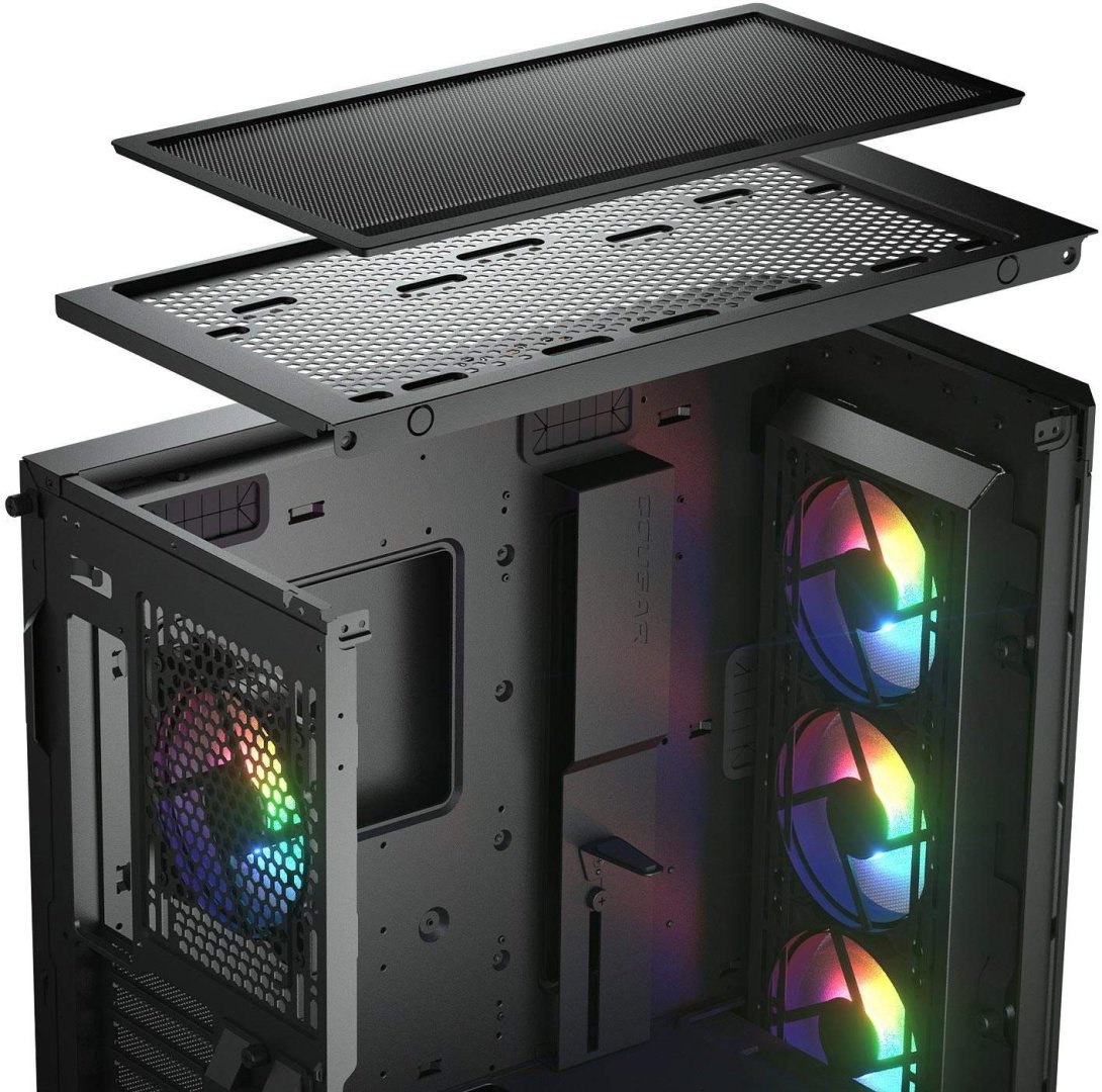Корпус COUGAR Duoface Pro RGB CGR-5AD1B-RGB черный купить,NaN