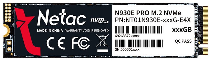 SSD Netac NT01N930E-256GB-E4X 256 Гб купить,33750