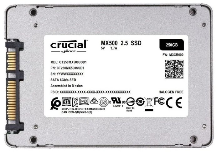 Crucial MX500 CT250MX500SSD1 250Gb купить,NaN