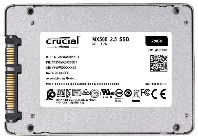 Crucial MX500 CT250MX500SSD1 250Gb купить,NaN