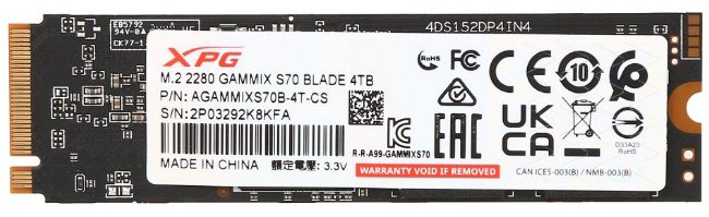 SSD ADATA AGAMMIXS70B-4T-CS 4000 Гб - ForteMarket SSD ADATA AGAMMIXS70B-4T-CS 4000 Гб купить,314850