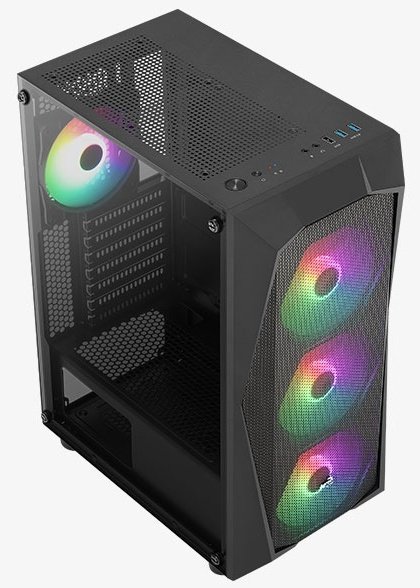 Корпус AeroCool Falcon Falcon-G-BK-v1 черный купить,NaN