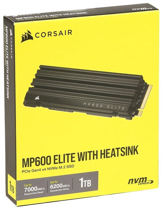 SSD Corsair MP600 Elite with Heatsink/CSSD-F1000GBMP600EHS 1000 Гб
