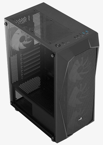 Корпус AeroCool Falcon Falcon-G-BK-v1 черный купить,NaN