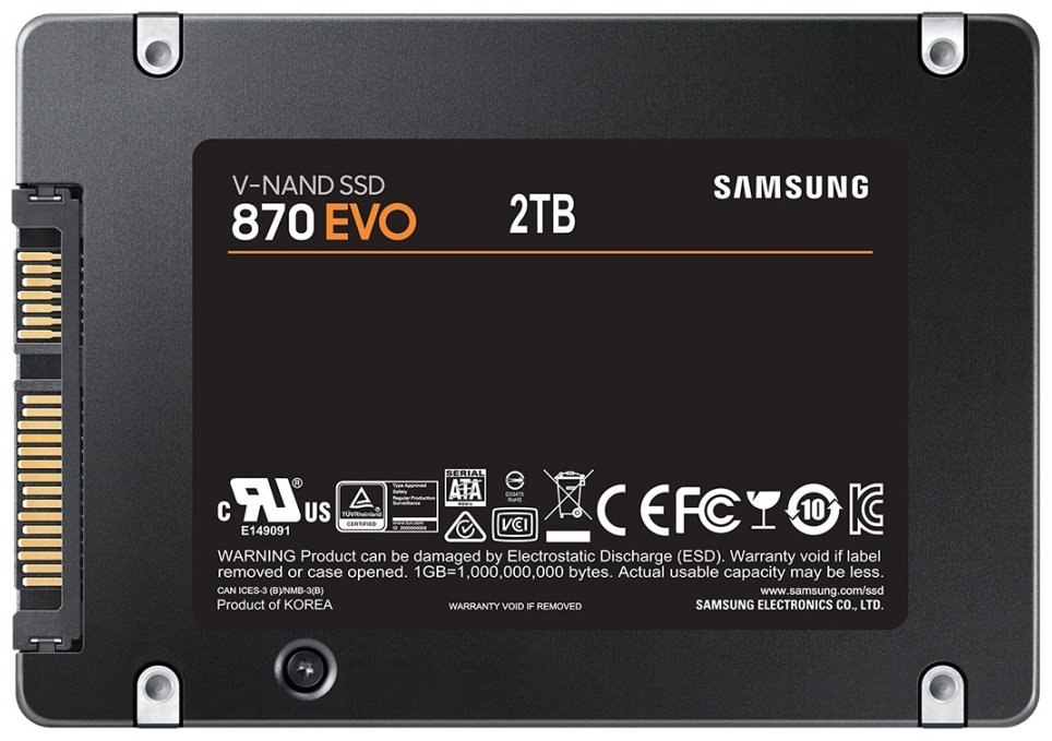 SSD Samsung EVO 870 MZ-77E2T0BW 2000 Гб купить,NaN