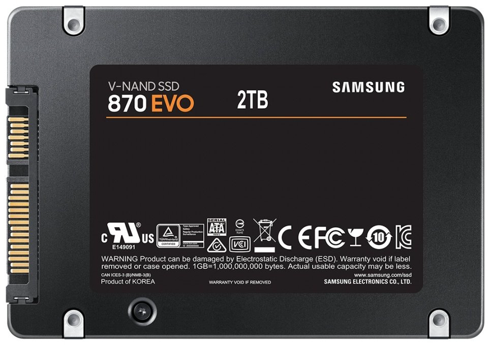 SSD Samsung EVO 870 MZ-77E2T0BW 2000 Гб купить,NaN