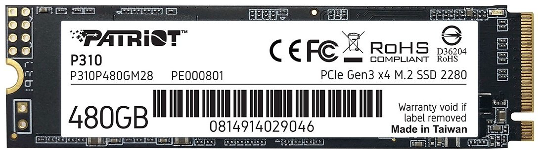 SSD Patriot P310P480GM28 480 ГБ купить,NaN