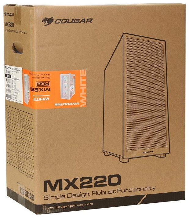 Корпус COUGAR MX220 RGB (382AC80.0002) белый