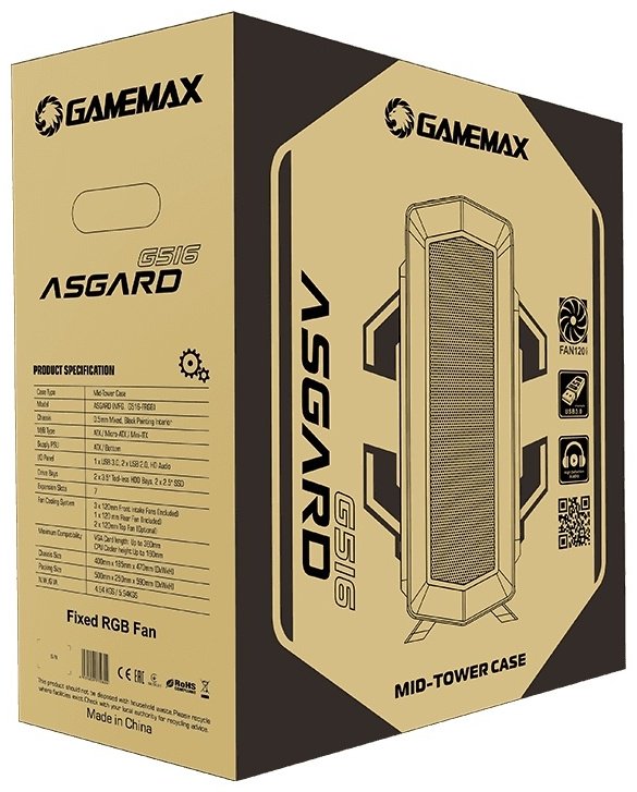 Корпус Game Max Asgard G516 FRGB - ForteMarket Корпус Game Max Asgard G516 FRGB купить,30490