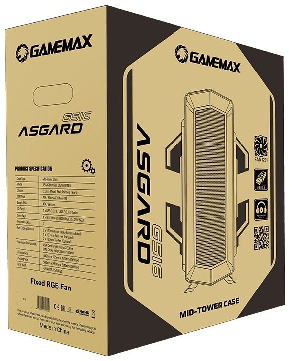 Корпус Game Max Asgard G516 FRGB - ForteMarket Корпус Game Max Asgard G516 FRGB купить,30490