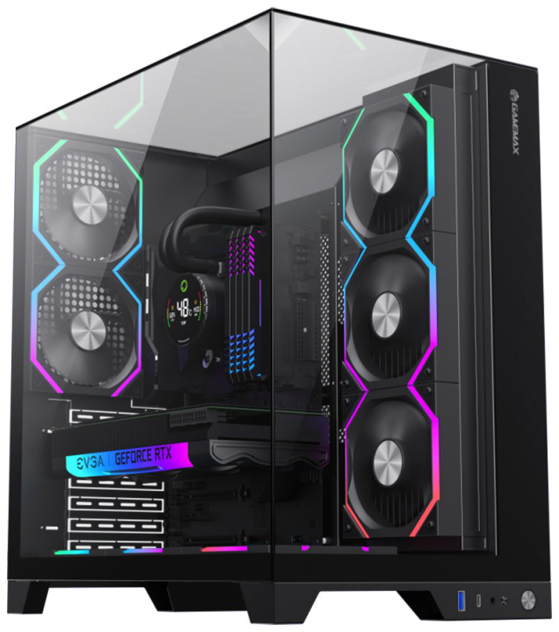 Корпус Game Max Infinity Pro BK Black без Б/П черный купить,NaN