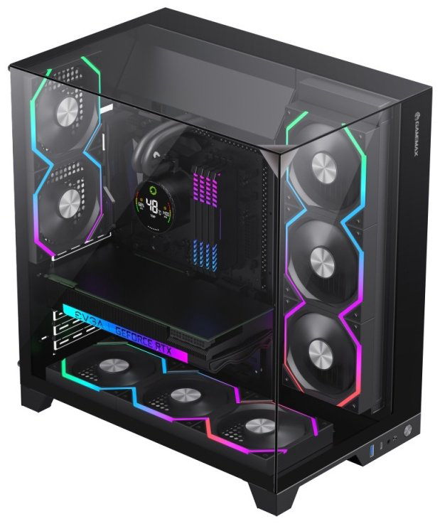 Корпус Game Max Infinity Pro BK Black без Б/П черный купить,NaN