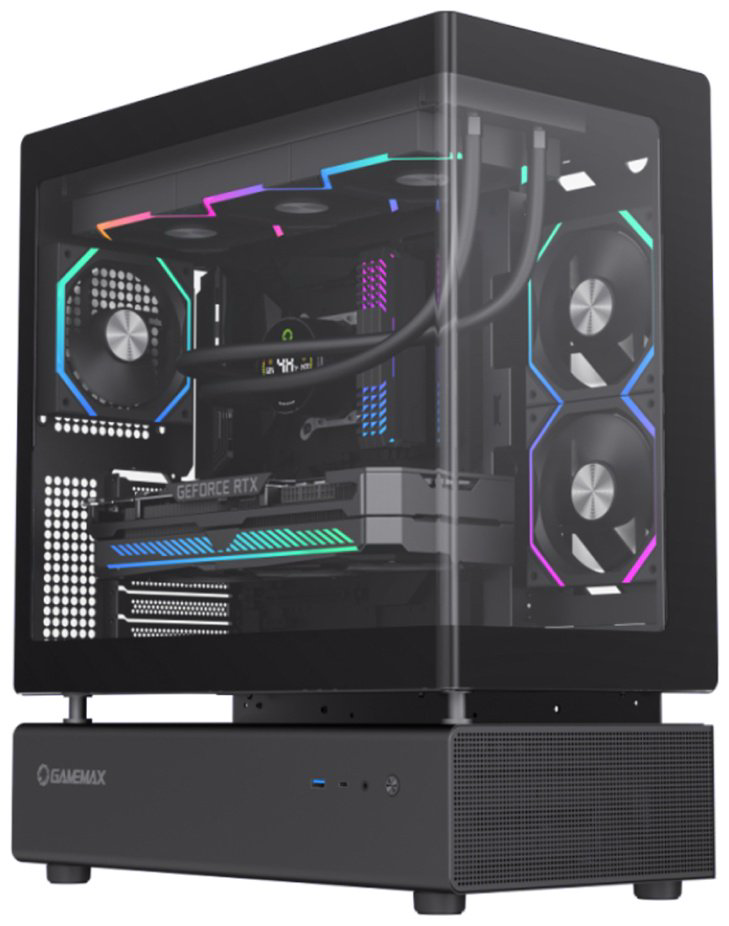 Корпус Game Max Gamemax N80 BK Black без Б/П черный купить,NaN