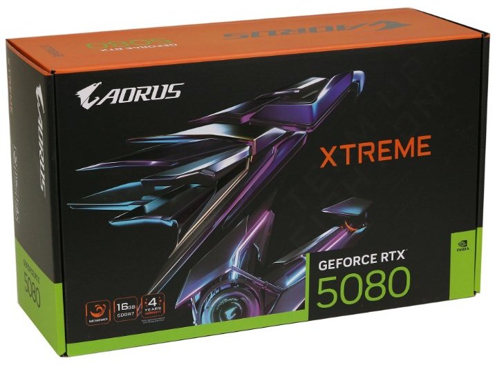 Видеокарта GIGABYTE RTX 5080 Xtreme Waterforce GV-N5080AORUSX W-16GD 16 Гб купить,NaN
