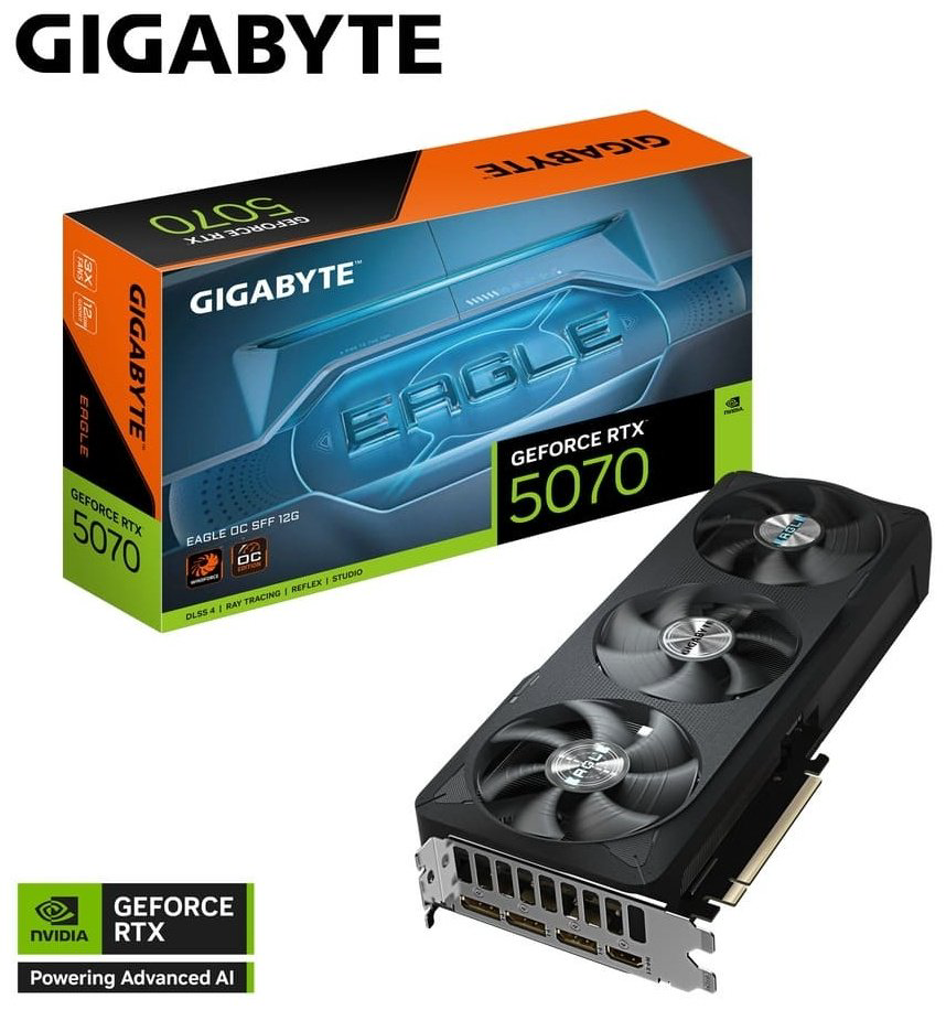 Видеокарта GIGABYTE GeForce RTX 5070 EAGLE OC SFF 12 Гб купить,NaN