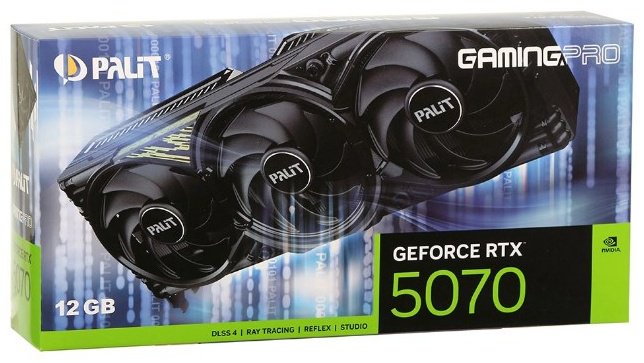 Видеокарта Palit RTX 5070 GamingPro/NE75070019K9-GB2050A 12 Гб - ForteMarket Видеокарта Palit RTX 5070 GamingPro/NE75070019K9-GB2050A 12 Гб купить,NaN