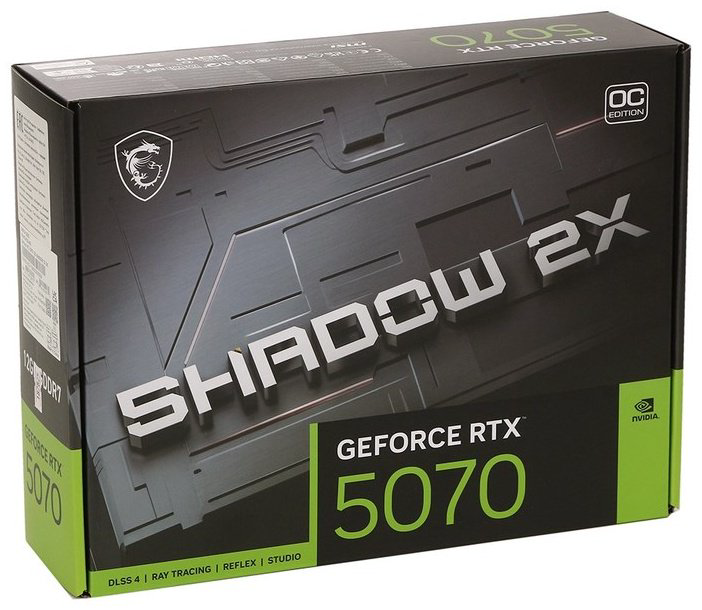 Видеокарта MSI RTX 5070 Shadow 2X OC (RTX 5070 12G SHADOW 2X OC) 12 Гб - ForteMarket Видеокарта MSI RTX 5070 Shadow 2X OC (RTX 5070 12G SHADOW 2X OC) 12 Гб купить,544990