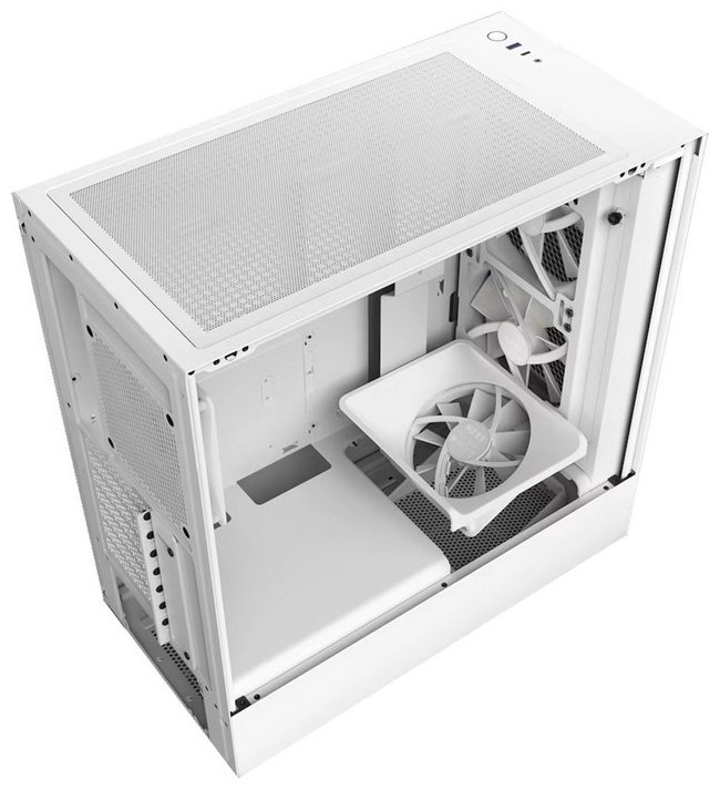 Корпус NZXT H5 Flow RGB CC-H51FW-R1 белый купить,NaN