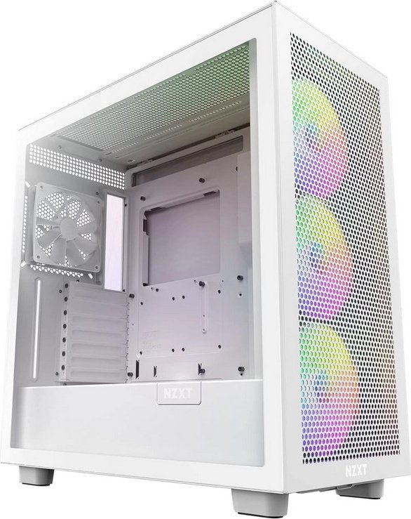 Корпус NZXT H7 Flow RGB CM-H71FW-R1 белый купить,NaN